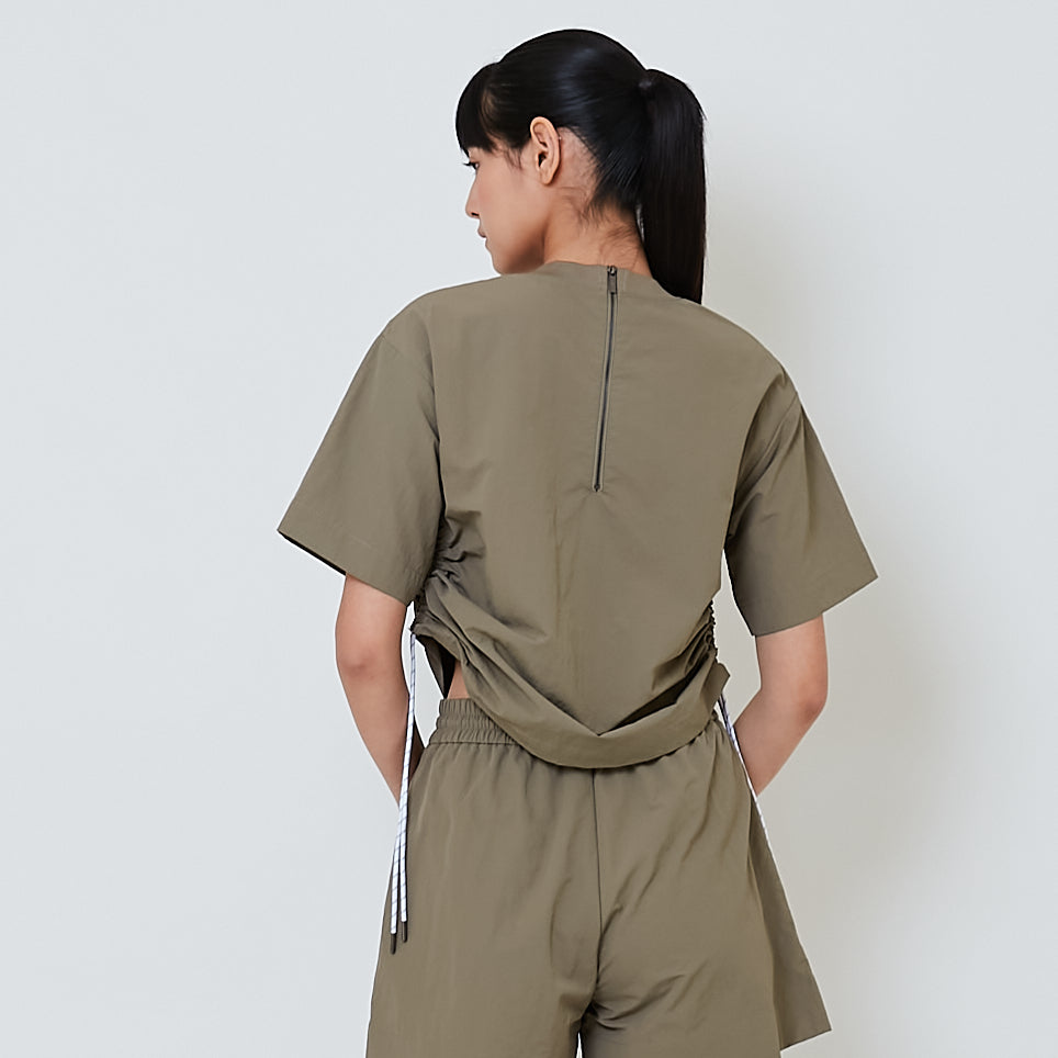 Women Nylon Top - Khaki - SW2601015C