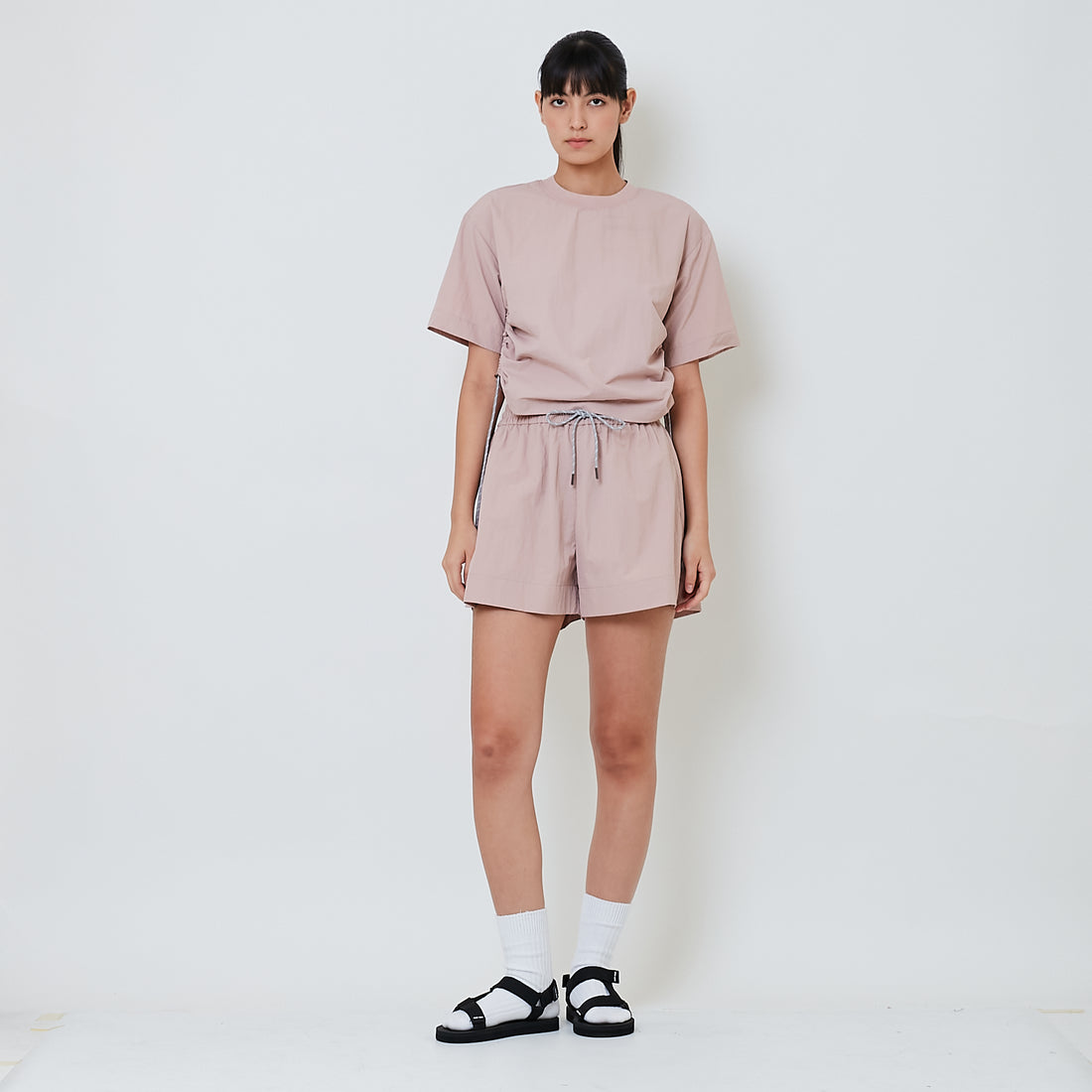 Women Nylon Shorts - Pink - SW2601016B