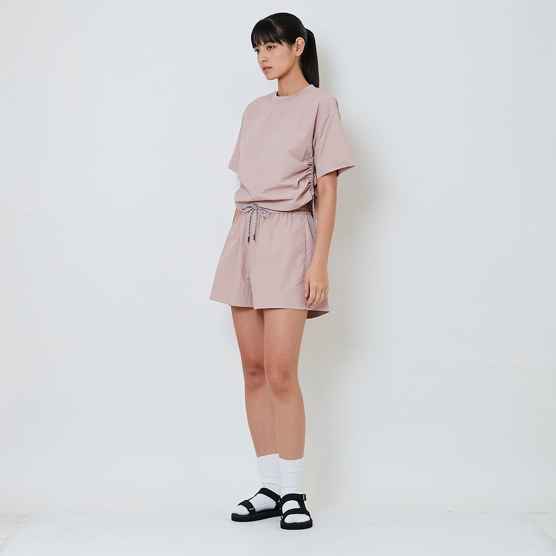 Women Nylon Shorts - Pink - SW2601016B