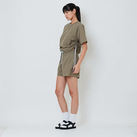 Women Nylon Shorts - Khaki - SW2601016C