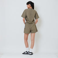 Women Nylon Shorts - Khaki - SW2601016C