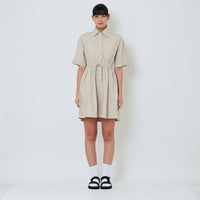 Women Nylon Short Dress - Khaki - SW2601019A