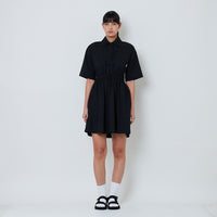 Women Nylon Short Dress - Black - SW2601019B