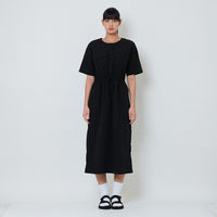 Women Nylon Maxi Dress - Black - SW2601020B