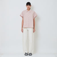 Women Barrel Long Pants - Off White - SW2601024A