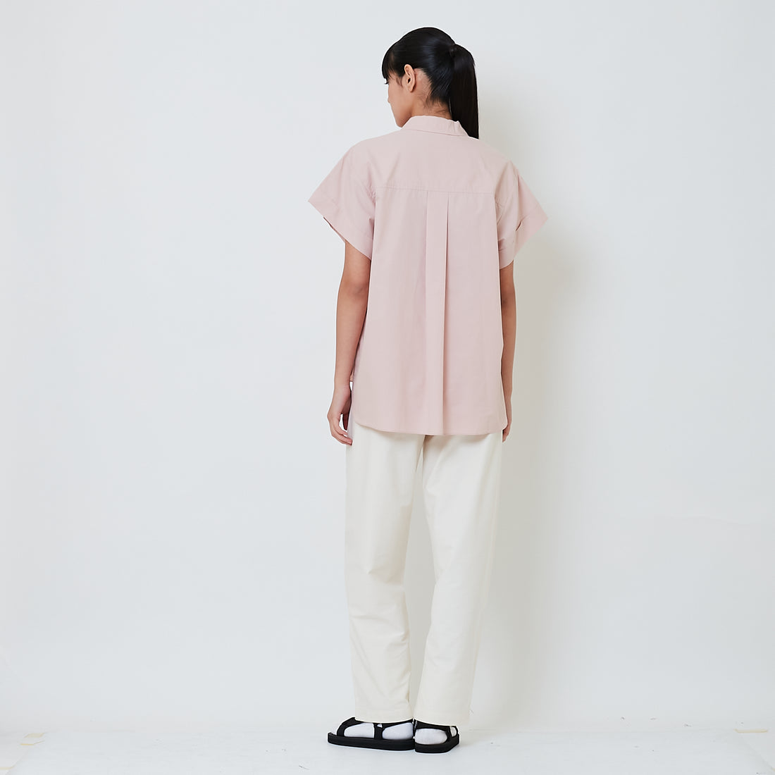 Women Barrel Long Pants - Off White - SW2601024A