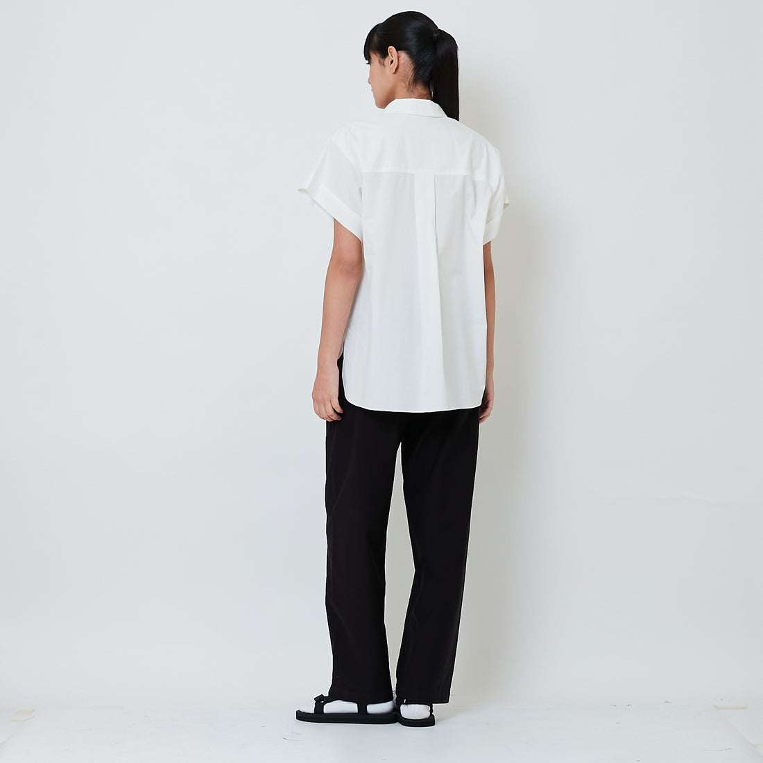Women Barrel Long Pants - Black - SW2601024B