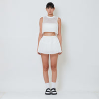 Women Mesh Skirt - Off White - SW2601035A