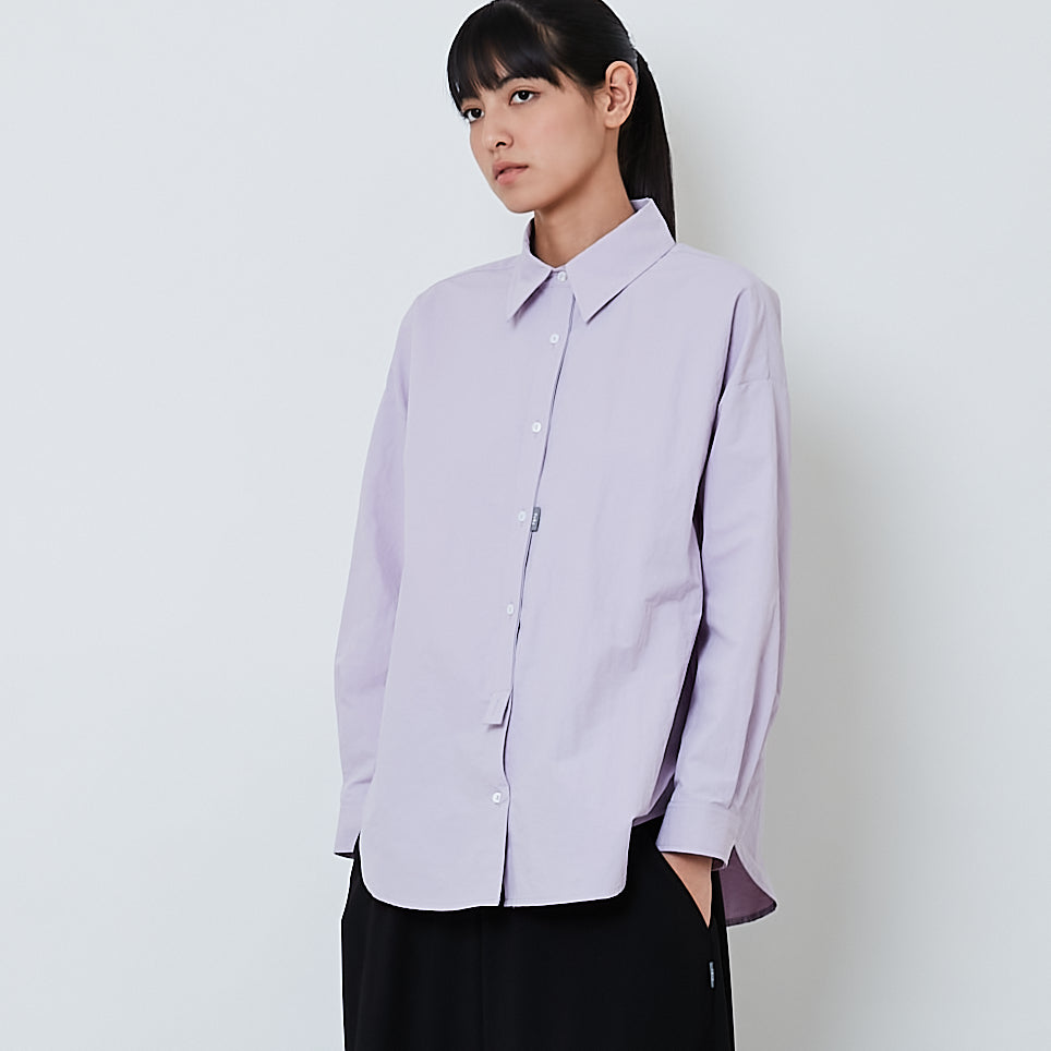 Women Oversized Shirt - Purple - SW2602043B
