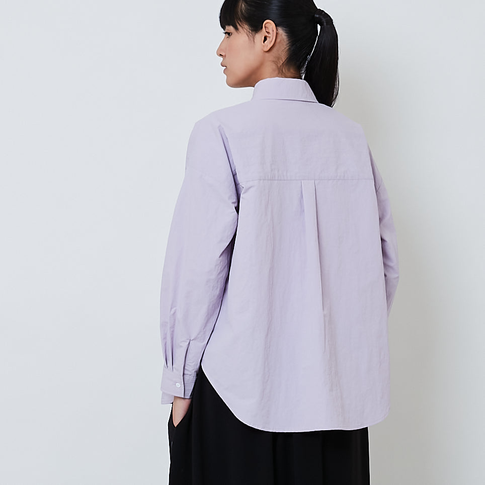 Women Oversized Shirt - Purple - SW2602043B
