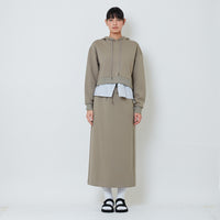 Women Combined Long Midi Skirt - Green - SW2602046A
