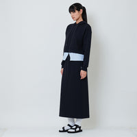 Women Combined Long Midi Skirt - Navy - SW2602046B