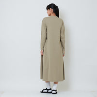 Women Loose Maxi Dress - Green - SW2602050A