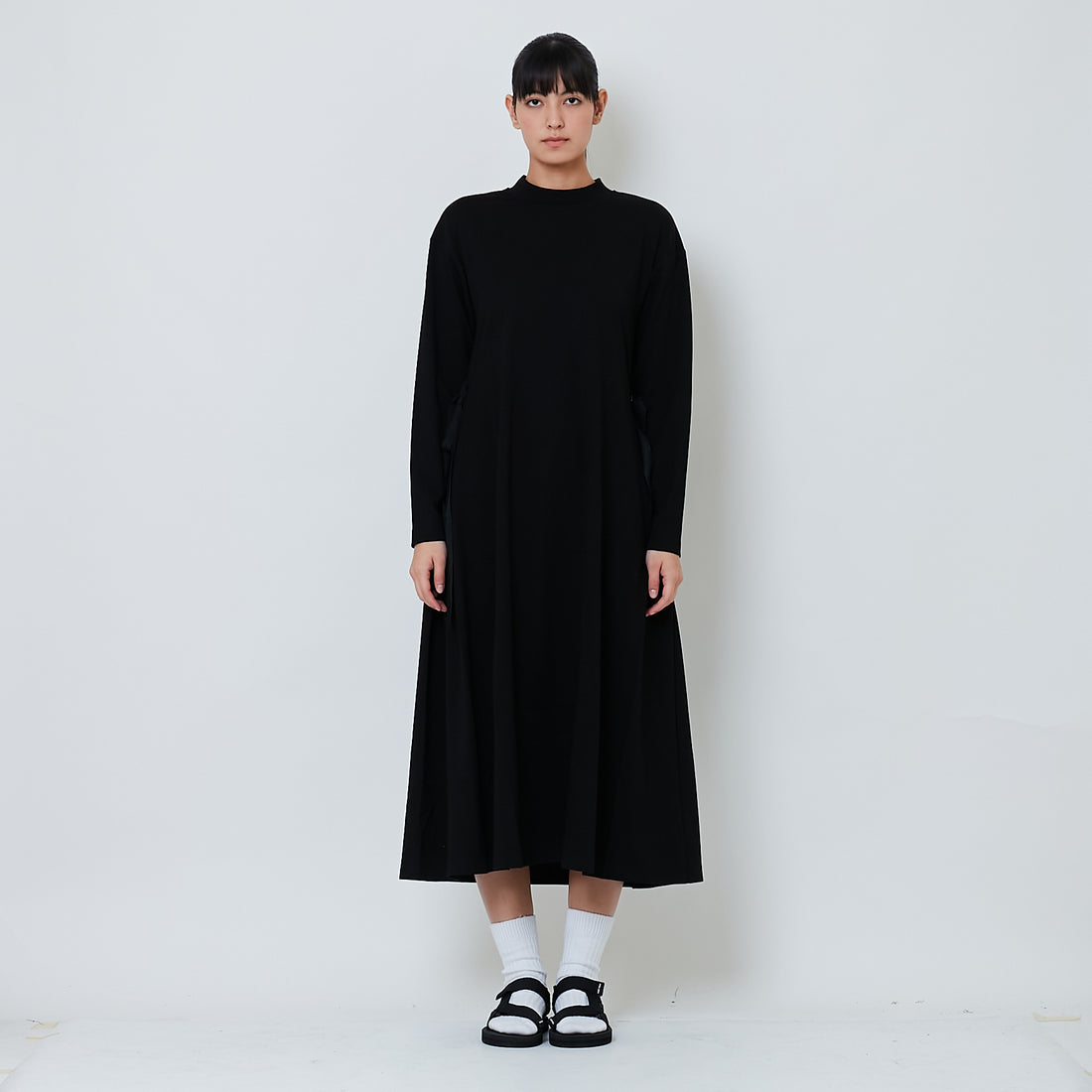 Women Loose Maxi Dress - Black - SW2602050B