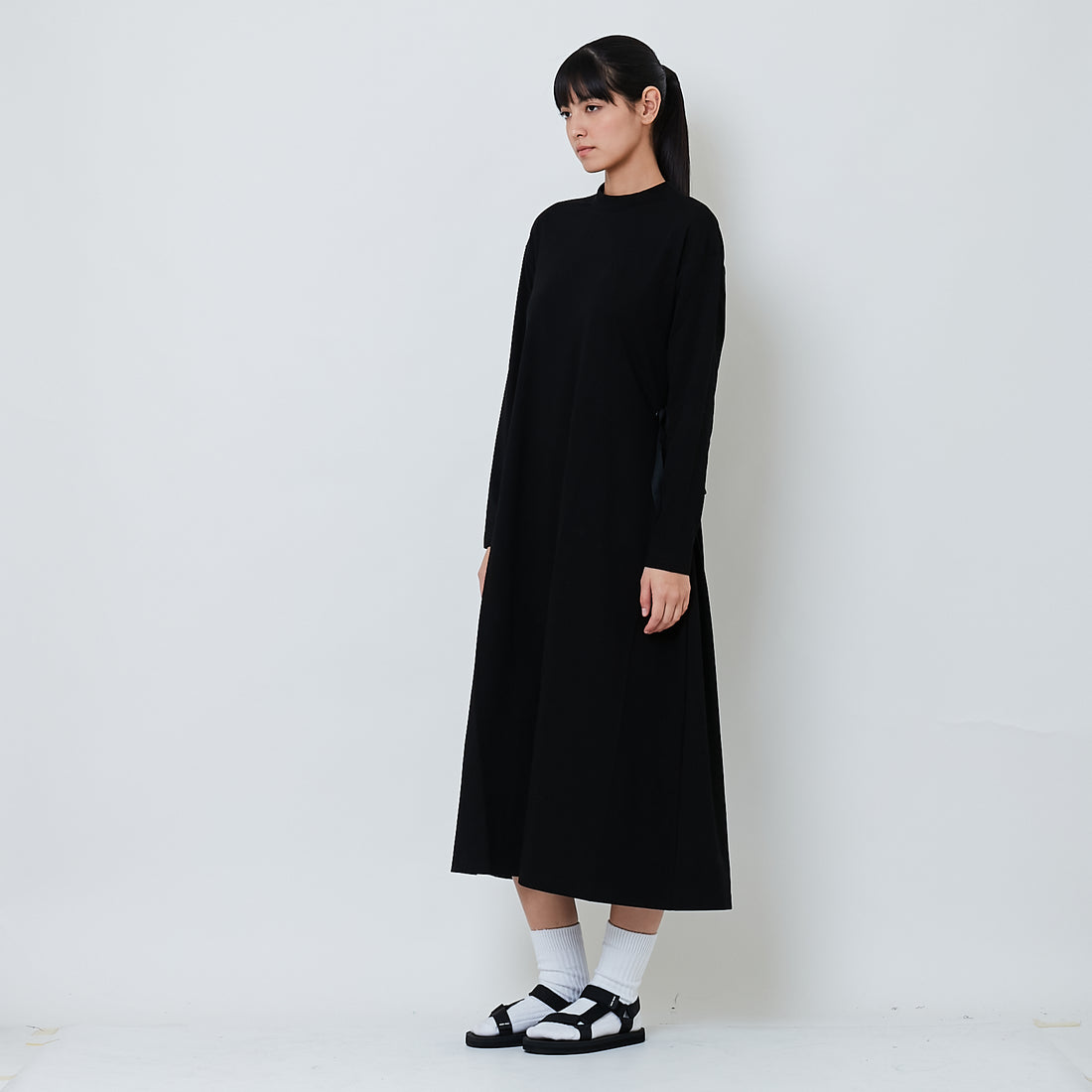 Women Loose Maxi Dress - Black - SW2602050B