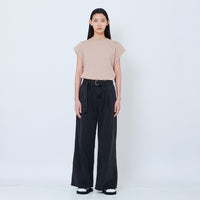 Women Mid-Rise Barrel Jeans - Black - SW2602054B