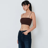 Women Padded Camisole - Brown - SW2602103C