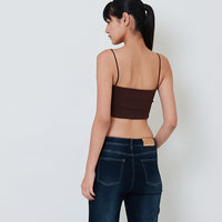 Women Padded Camisole - Brown - SW2602103C
