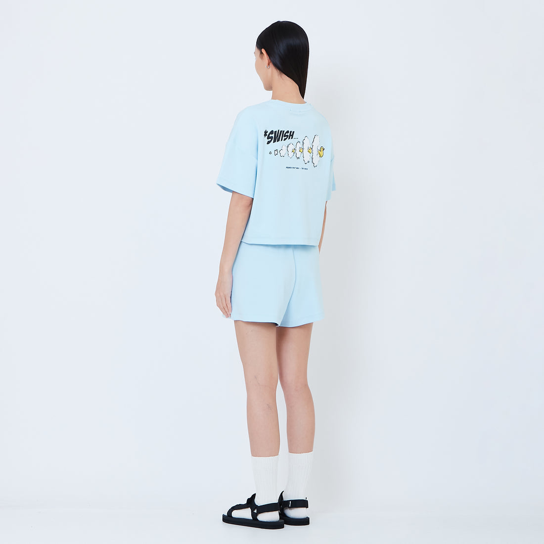 Women Elastic Waist Shorts - SW2603067
