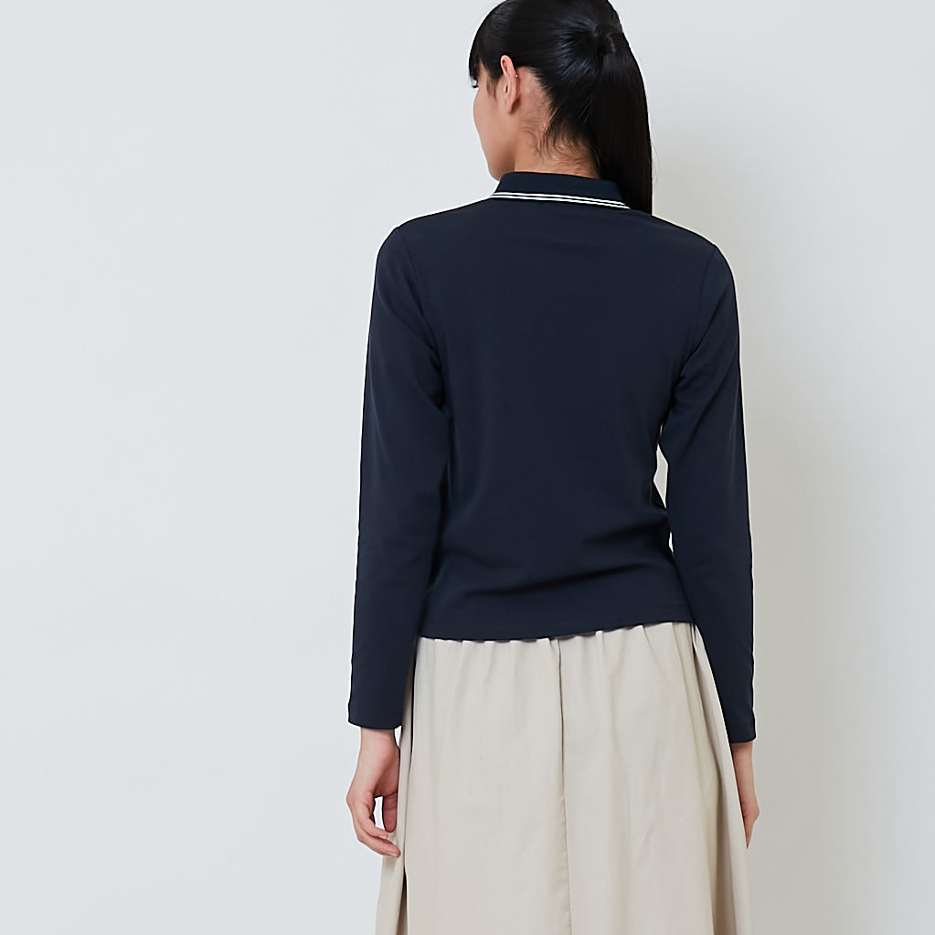 Women Long Sleeve Polo Top - SW2603066