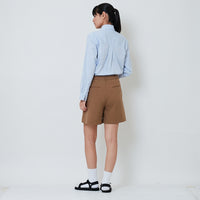 Women Tailored Shorts - Khaki - SW2603077A