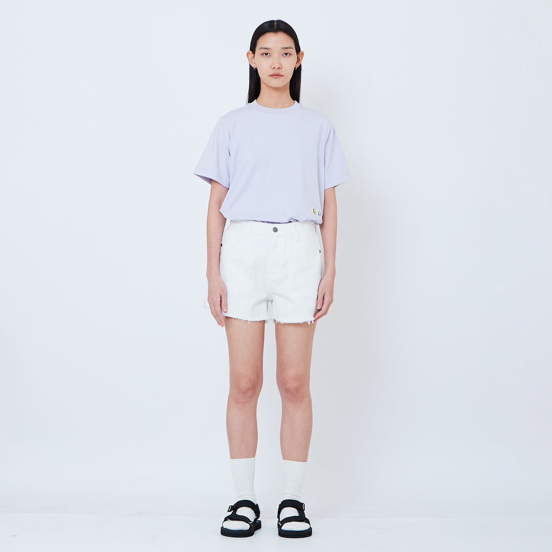 Women Denim Shorts - Off White - SW2603080A