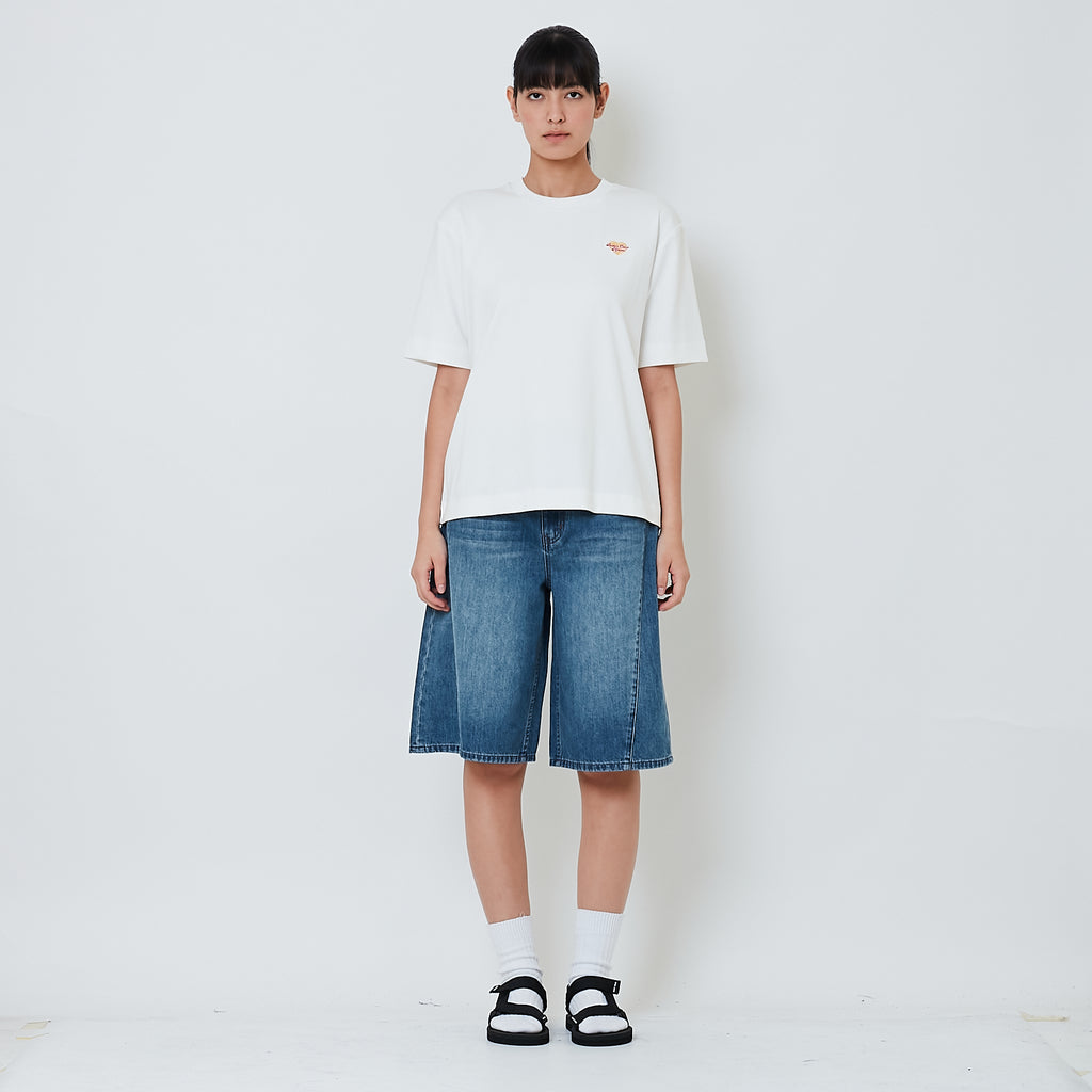 Women Baggy Jorts - Blue - SW2603089A