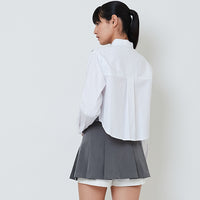 Women 2-in-1 Yarn Knit Shirt - Grey - SW2603104A