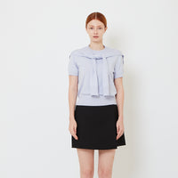 Women 2-in-1 Cable Knit Top - Purple - SW2605108A