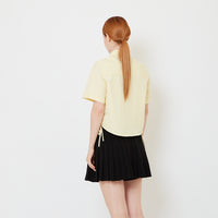 Women Cropped Shirt - Yellow - SW2606120A
