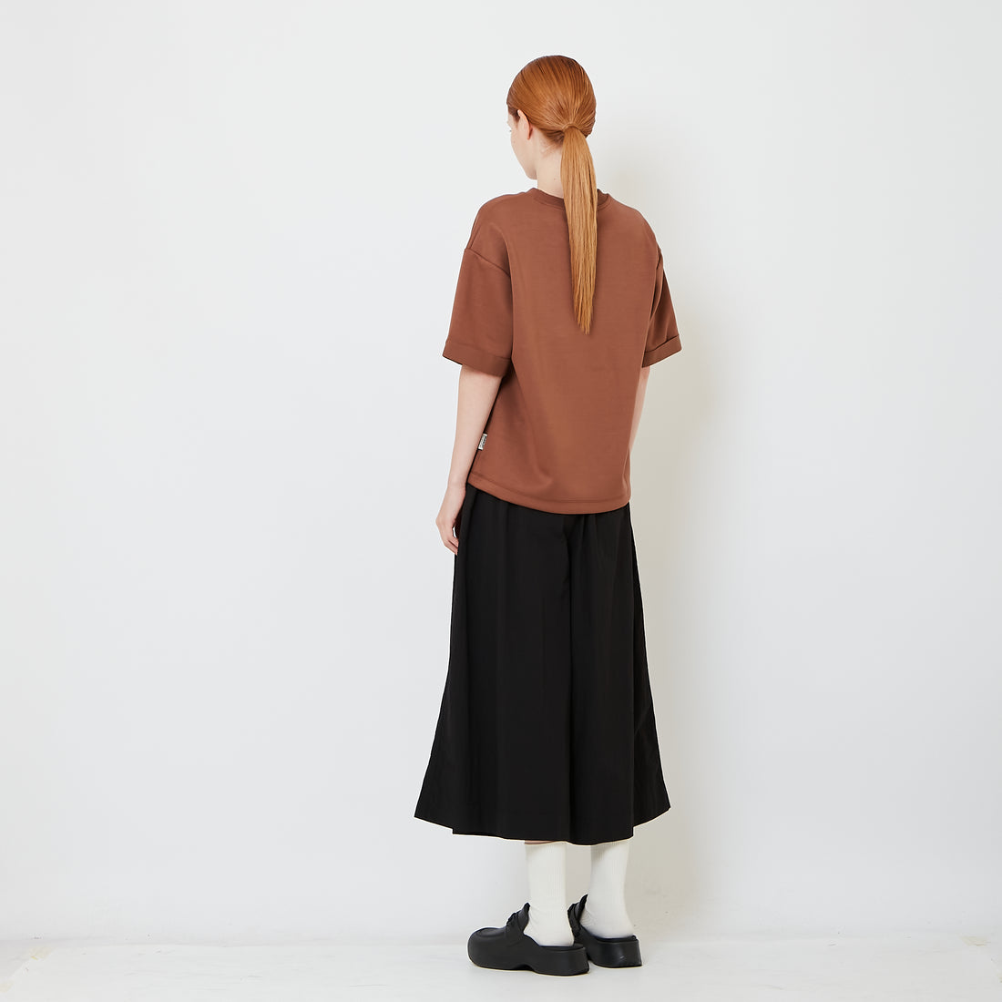 Women Elastic Waist Pants - Black - SW2606122B
