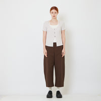 Women Barrel Pants - Brown - SW2606123A
