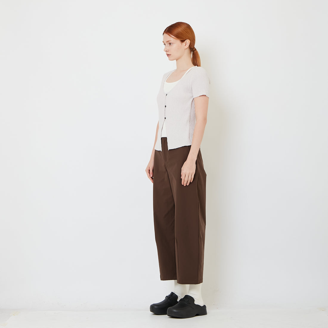 Women Barrel Pants - Brown - SW2606123A