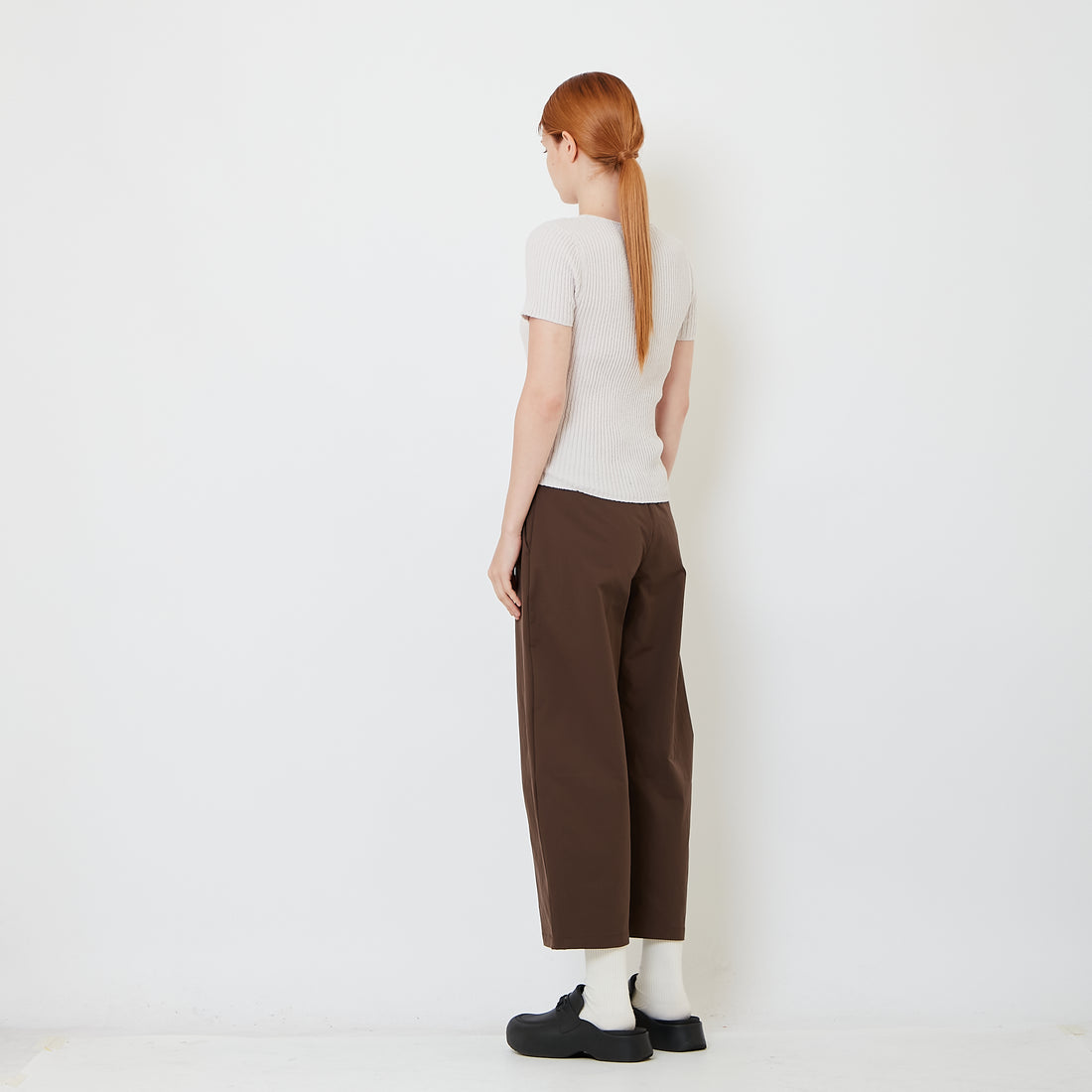 Women Barrel Pants - Brown - SW2606123A