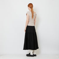 Women Maxi Skirt - Black - SW2606124B