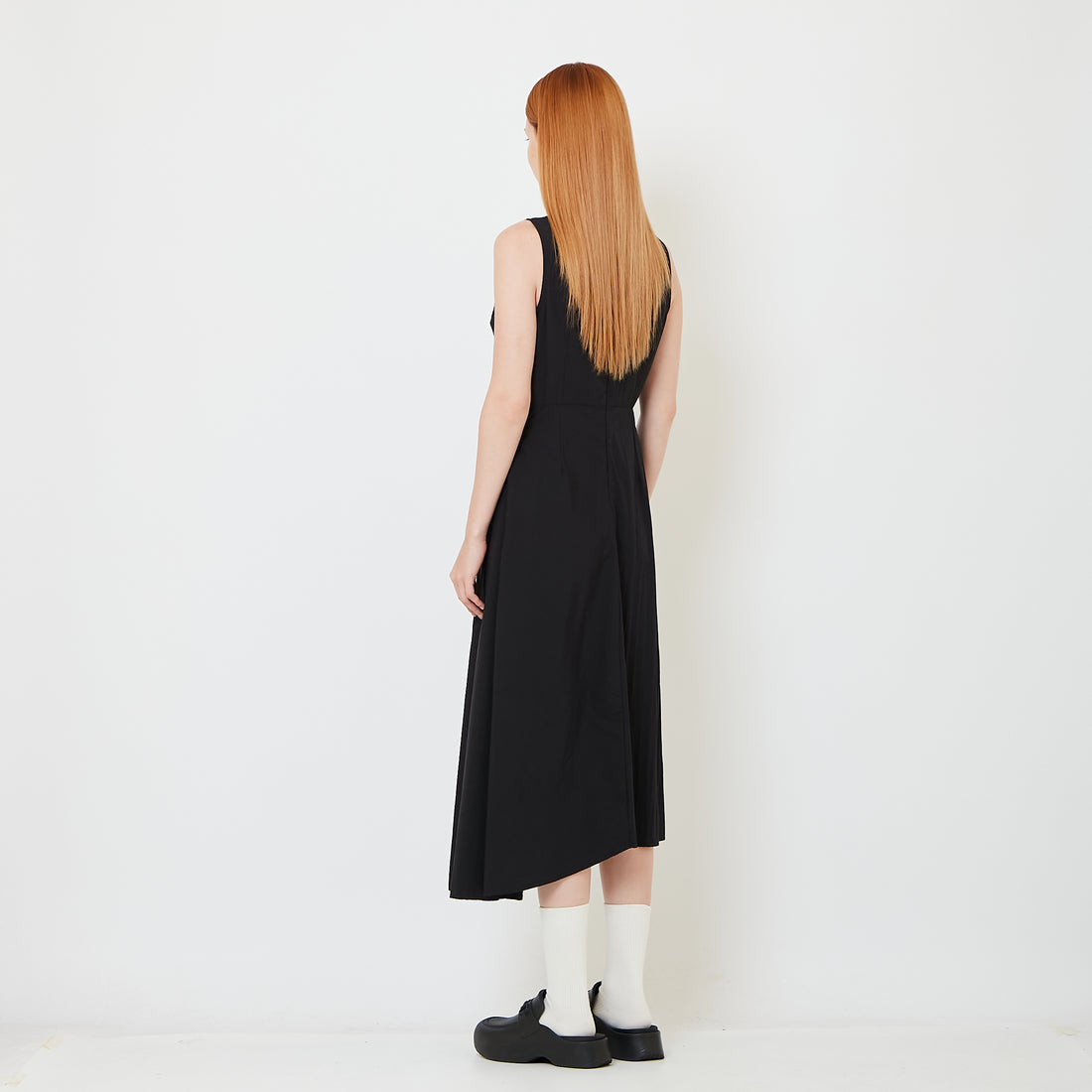 Women Irregular Dress - Black - SW2606125B