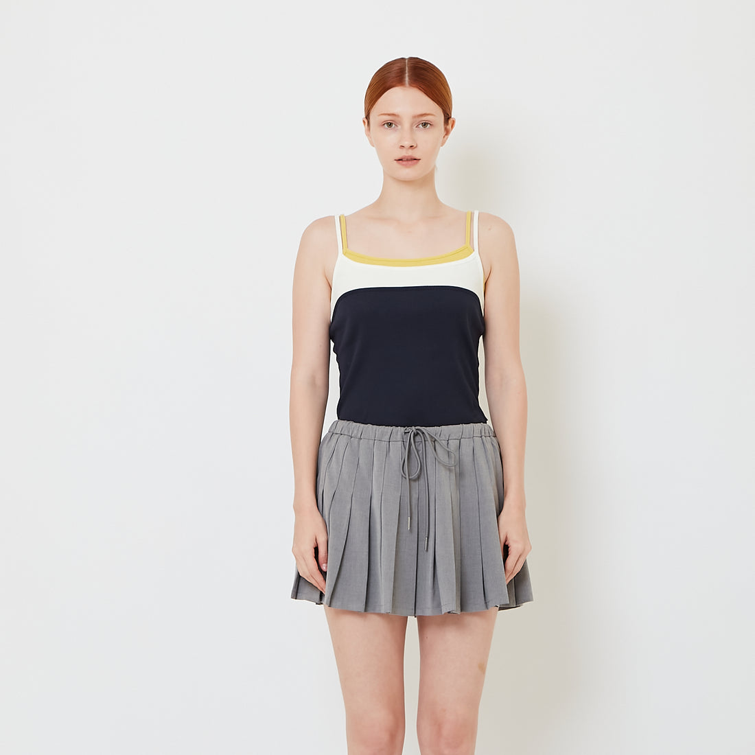 Women Strappy Tank Top - Navy - SW2606130B