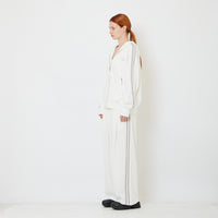 Genderless Pleated Track Pants - Off White - SW2606145A