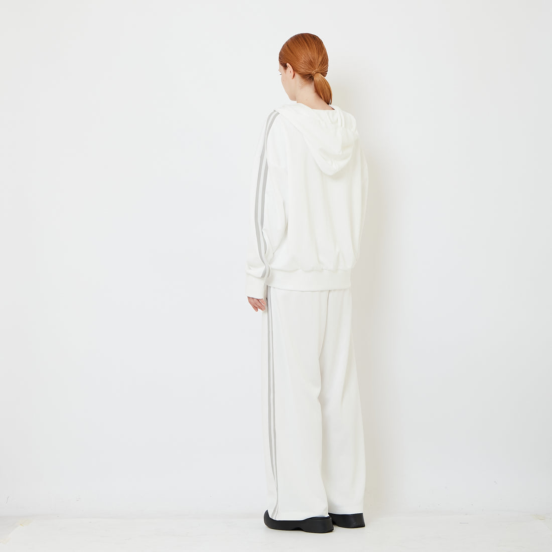 Genderless Pleated Track Pants - Off White - SW2606145A