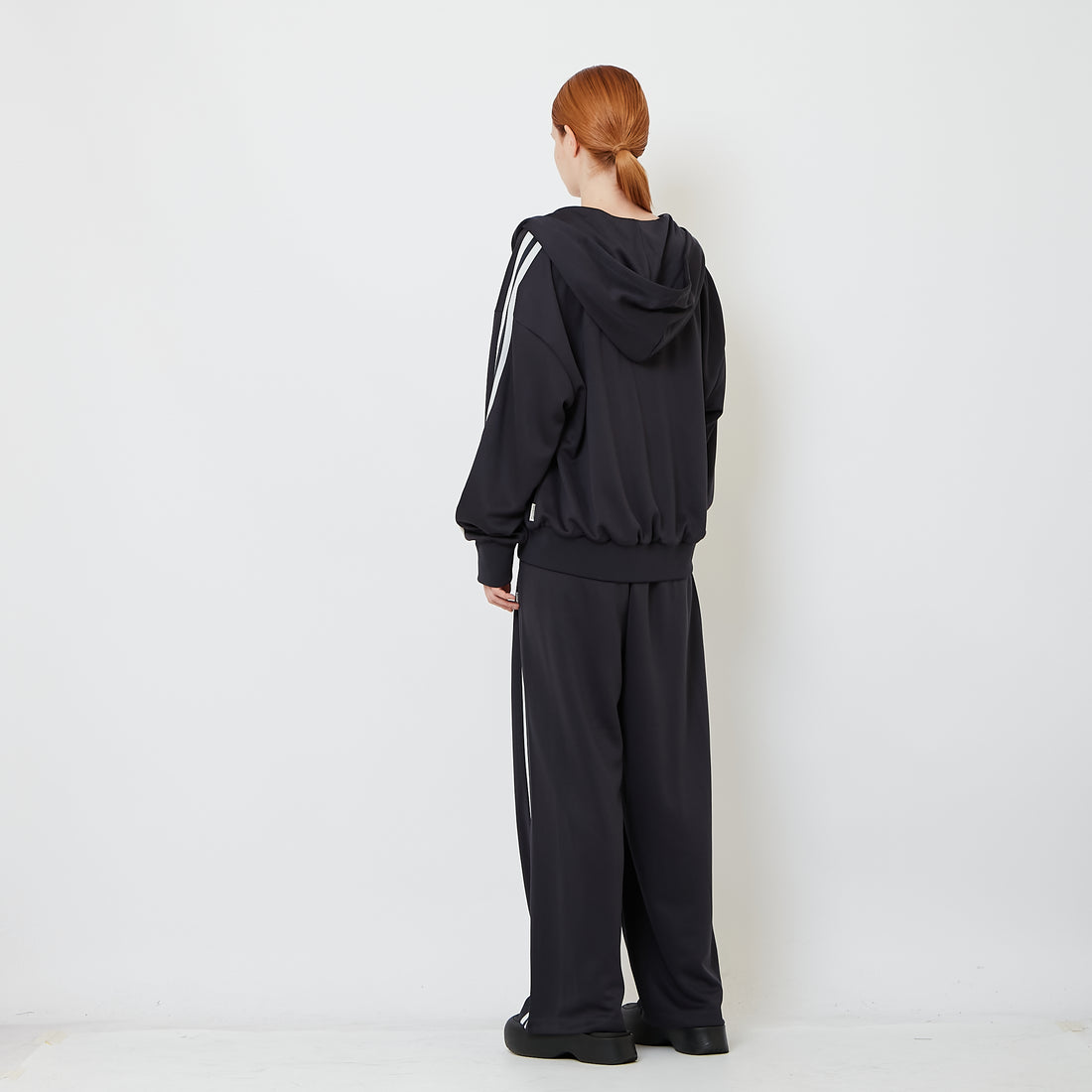 Genderless Pleated Track Pants - Navy - SW2606145C