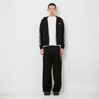 Genderless Pleated Track Pants - Black - SW2606145D
