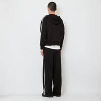 Genderless Pleated Track Pants - Black - SW2606145D