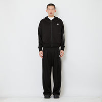 Genderless Pleated Track Pants - Black - SW2606145D