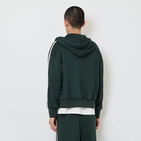 Genderless Hooded Track Jacket - Dark Green - SW2606146B