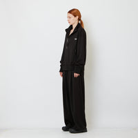Genderless Pleated Track Pants - Black - SW2606232D
