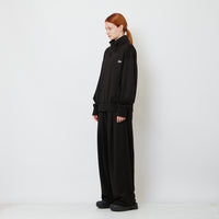 Genderless Pleated Track Pants - Black - SW2606232D