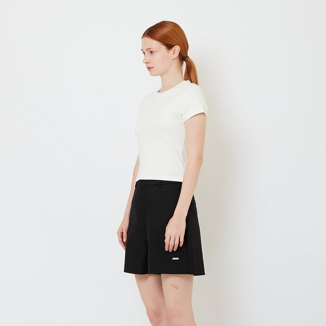 Women Mini T-Shirt - Off White - SW2607195A