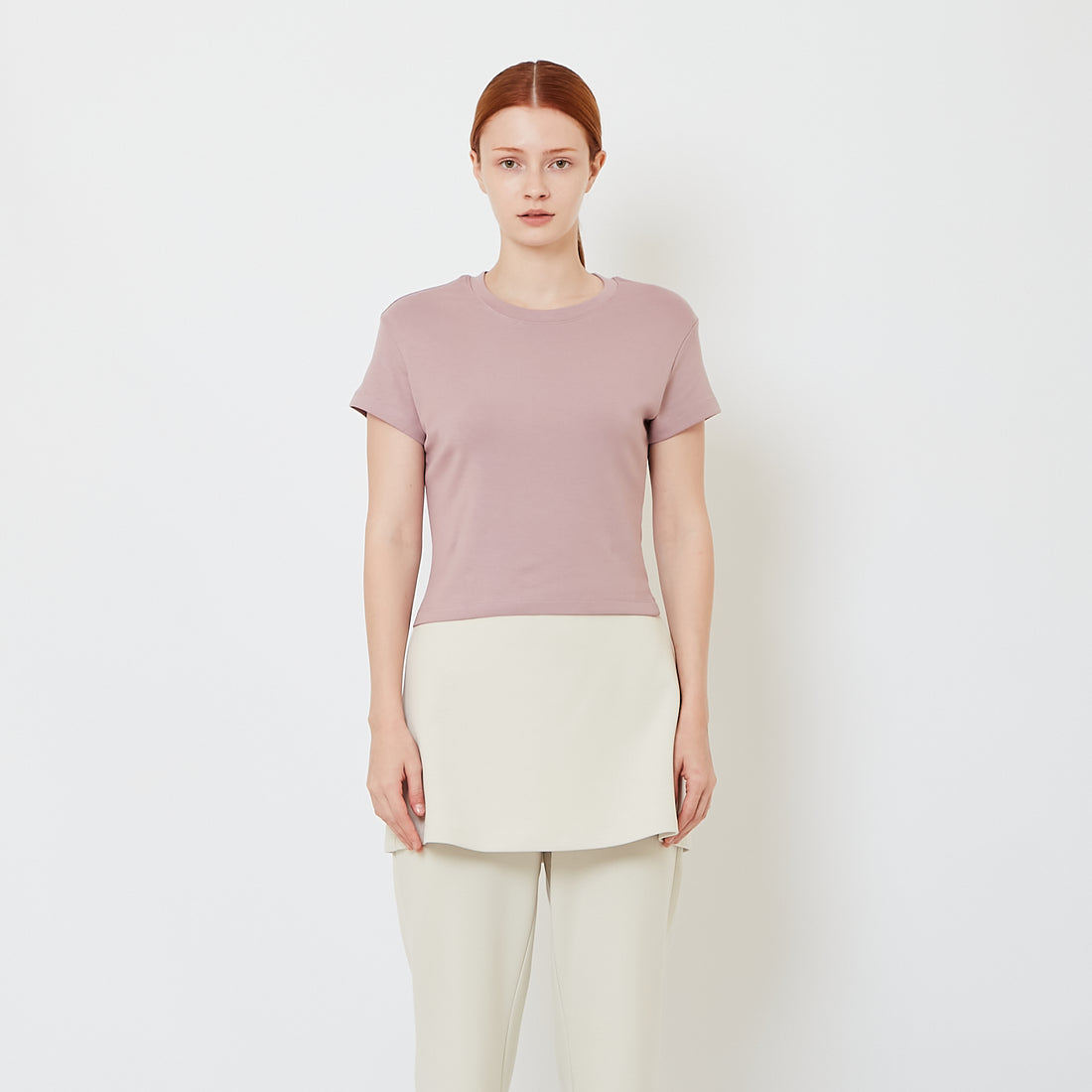 Women Mini T-Shirt - Lilac - SW2607195B