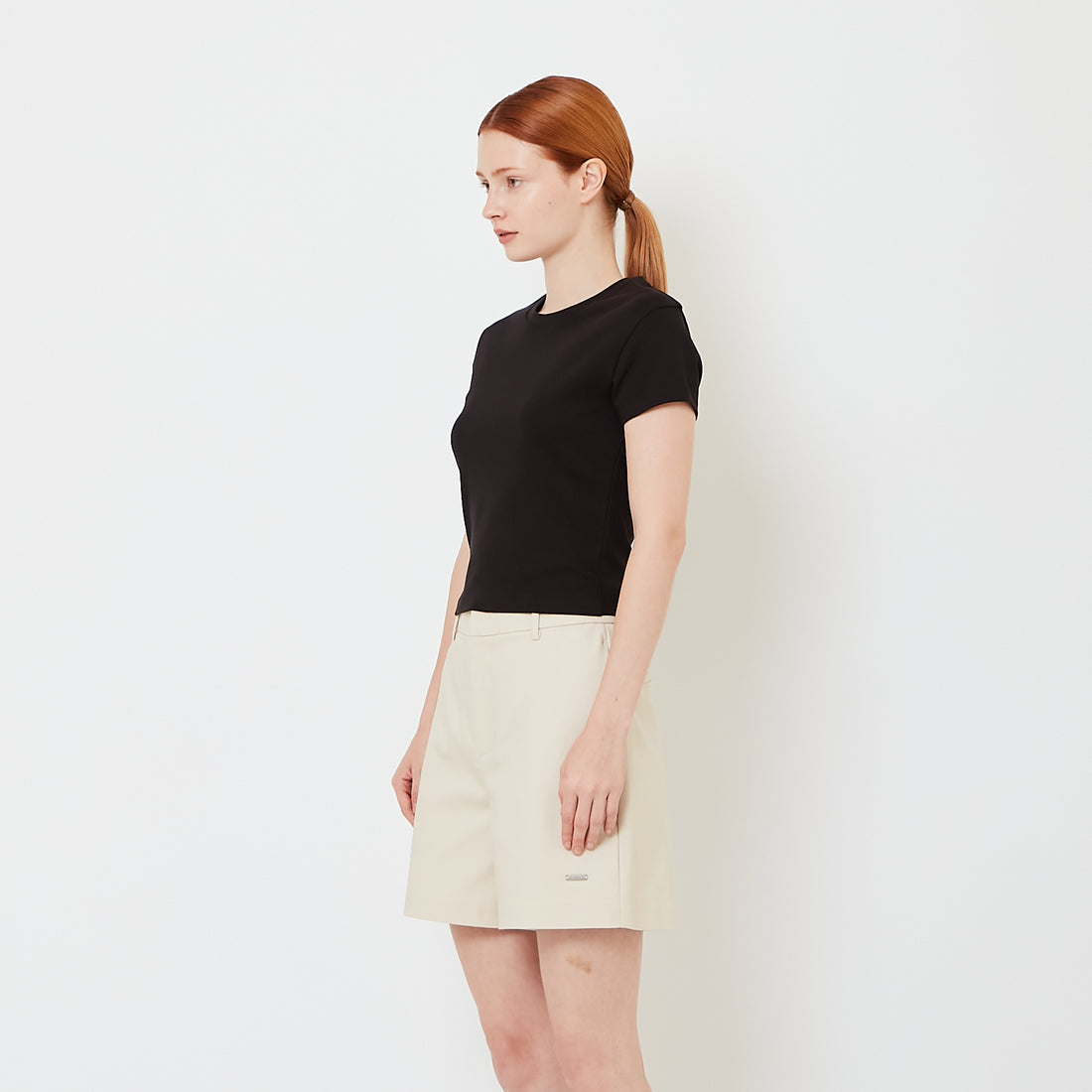 Women Mini T-Shirt - Black - SW2607195D