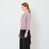Women Knit Cardigan - Pink - SW2607198B